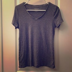 Black and grey striped t-shirt